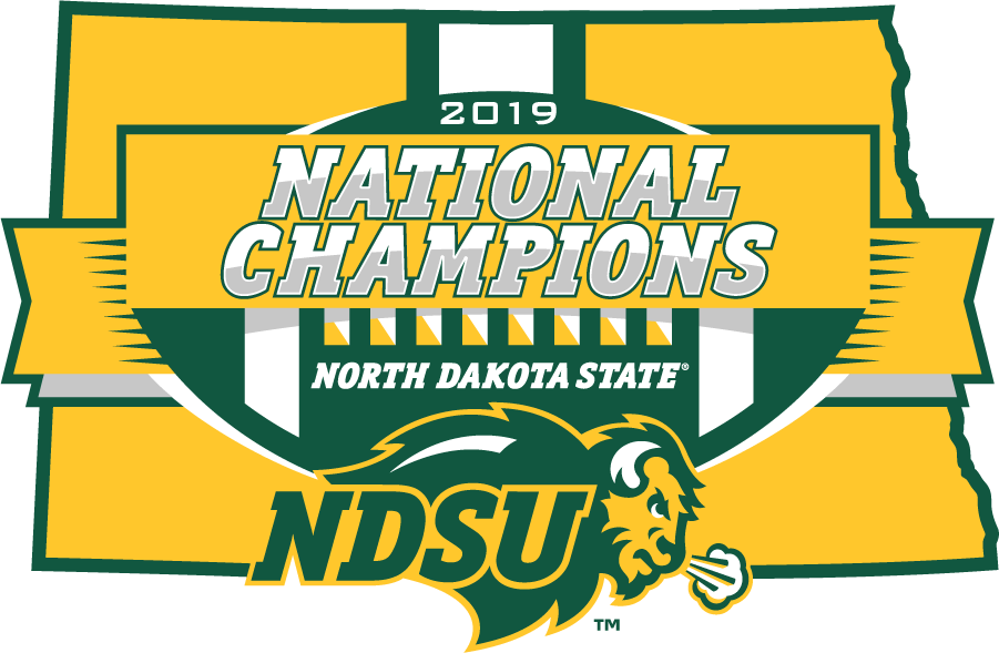 North Dakota State Bison 2019 Champion Logo DIY iron on transfer (heat transfer)